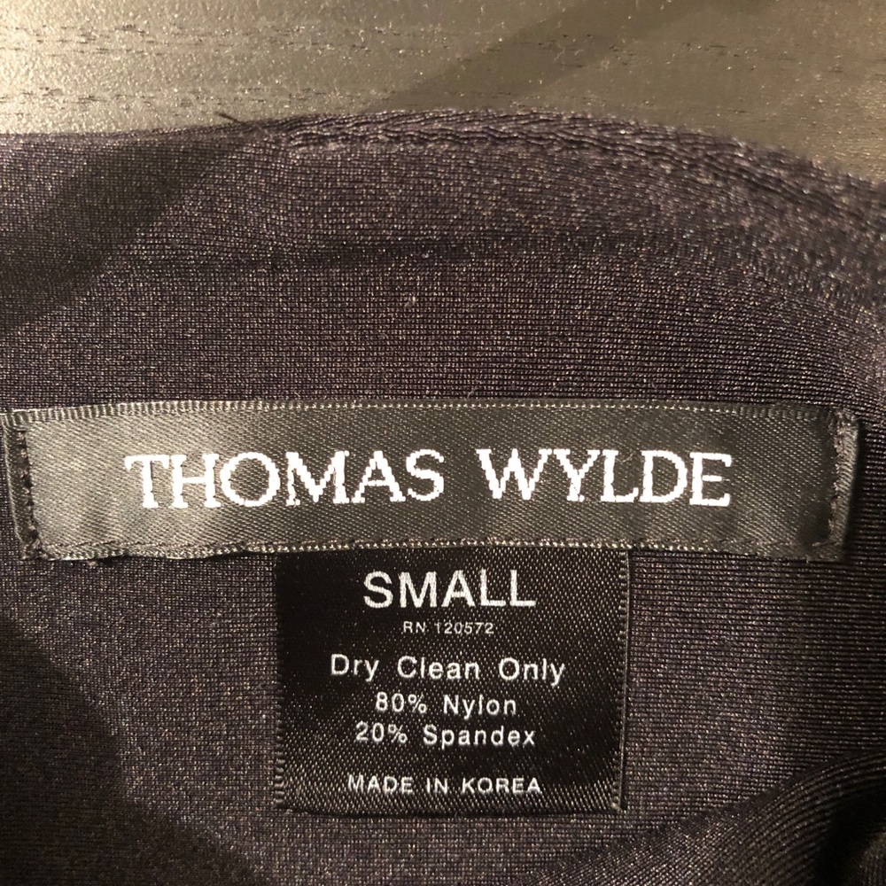 Thomas Wylde Buttoned Black Pencil Skirt - Picture 7 of 8